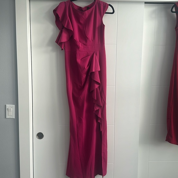 WOOSEA Pink High Neck Sleeveless Long Dress - Picture 2 of 5